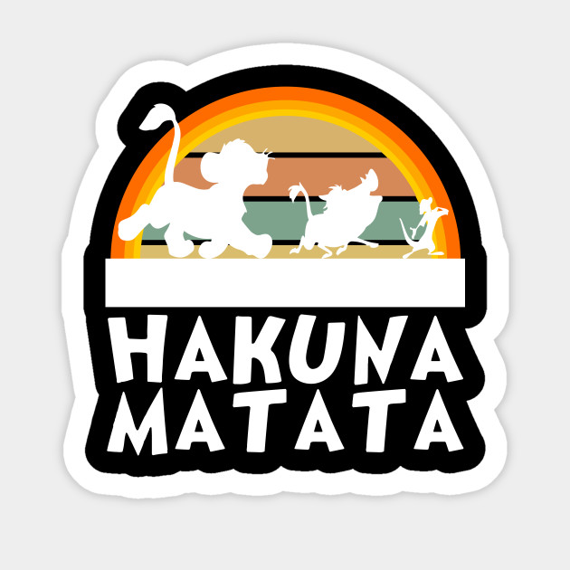 Hakuna Matata Vintage Sunset Lion King Hakuna Matata Lion