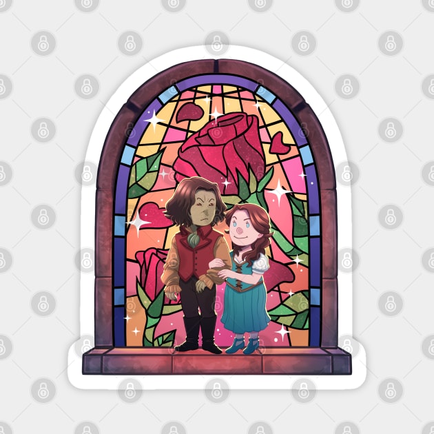 Stained Glass Rumbelle Magnet by staypee