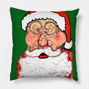 A Mouse Waking up Santa Claus Pillow