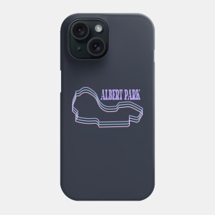 Albert Park Track Outline | Neon Tracks | F1 Phone Case