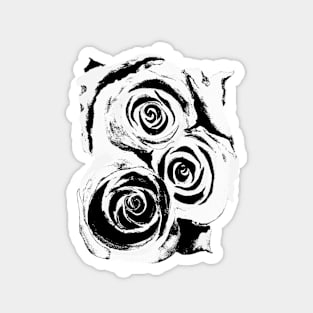 Abstract Rosey Roses Magnet