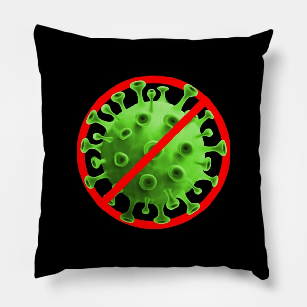 No COVID19 Pillow by NeilGlover