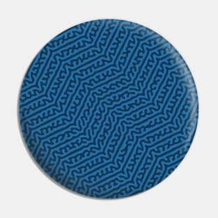 Zigzag Turing Pattern (Blue) Pin