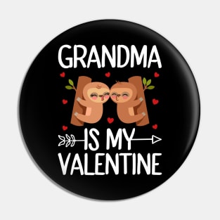 Grandma is My Valentine Pin
