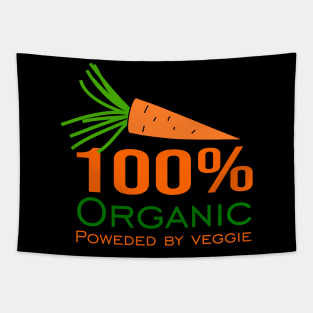 100% organic powered by veggie Tapestry