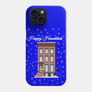 Happy Hanukkah Brooklyn Brownstone Phone Case