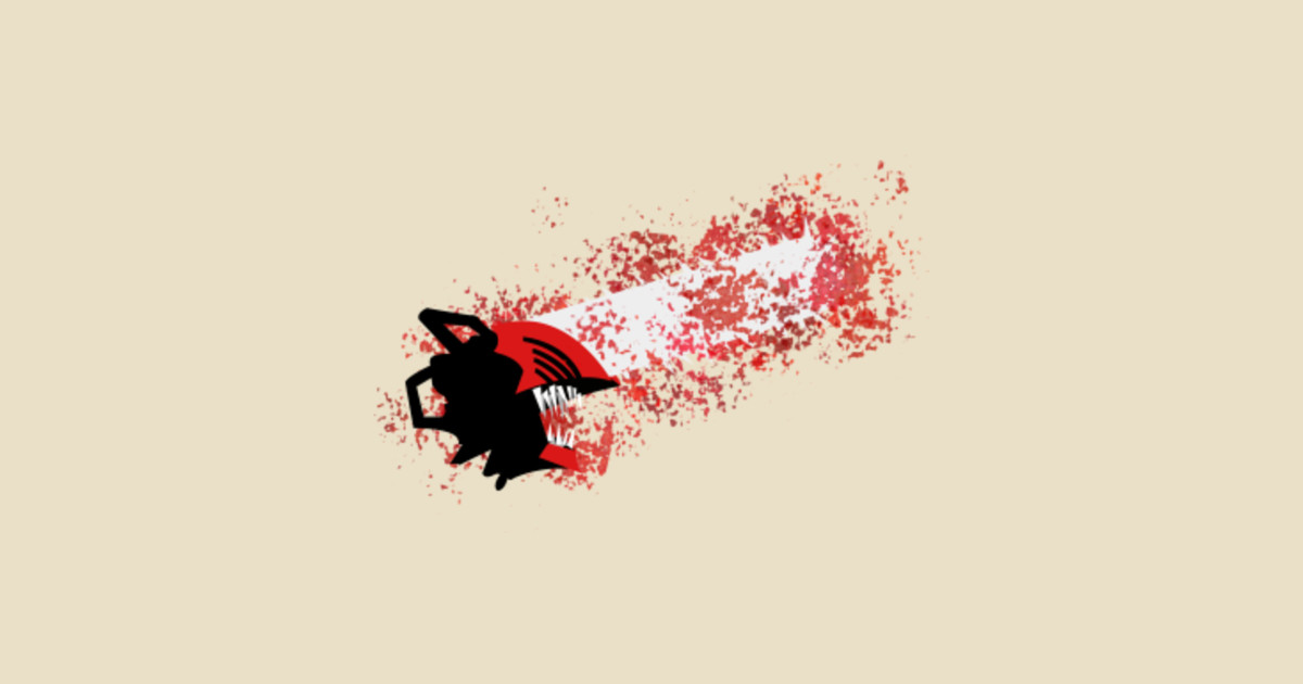 Chainsaw Man Bloody - Minimalistic - Chainsaw Man - Magnet | TeePublic