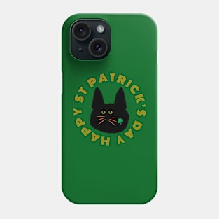 St Patrick’s Shamrock Cat Phone Case