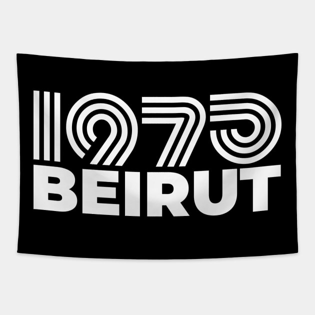 Beirut 1975 (dark shirt) Tapestry by bearded_papa