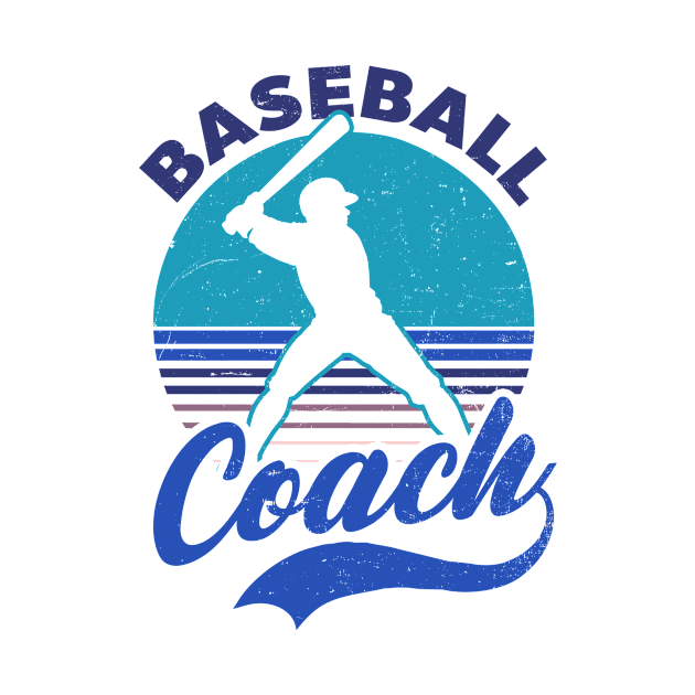 Baseball Coach Shirt | Vintage Retro Sunset by Gawkclothing