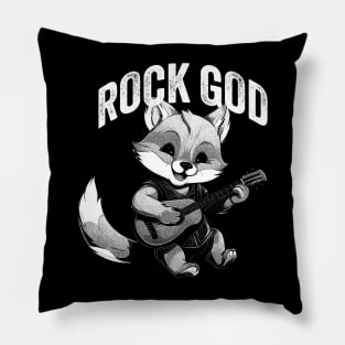 Rock God Fox Pillow