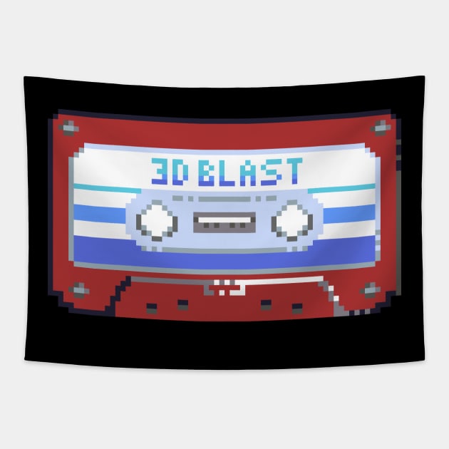 Pixel Cassette Shirt Tapestry by Forever3DBLAST