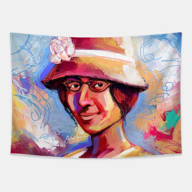 Shirley Chisholm Tapestry by mailsoncello