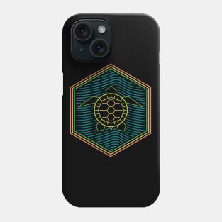 Geometric Turtle Hexagon Phone Case