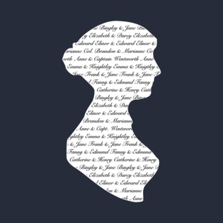 Jane Austen Romance Silhouette T-Shirt