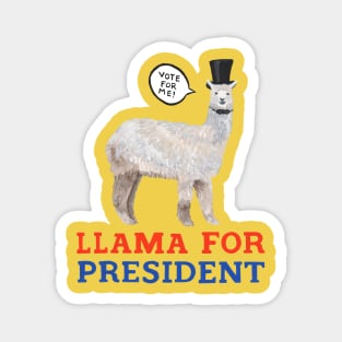 Llama for President Magnet