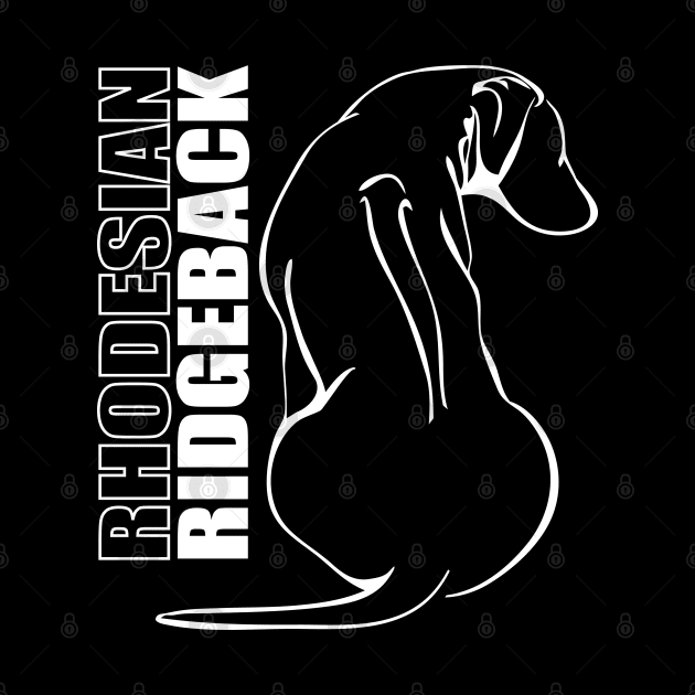 Rhodesian Ridgeback profile dog mom gift idea by wilsigns