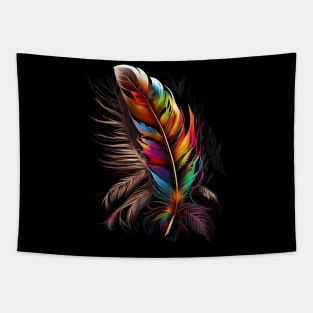 Feather Southwest Native American Indian Tribals Art Tapestry