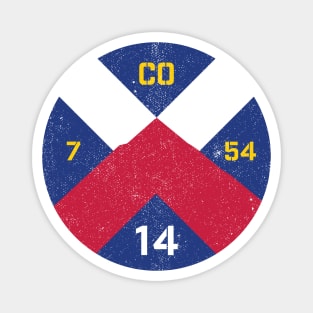 Colorado 14er Blue Summit Roundel Magnet