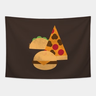 Taco Pizza Burger Tapestry