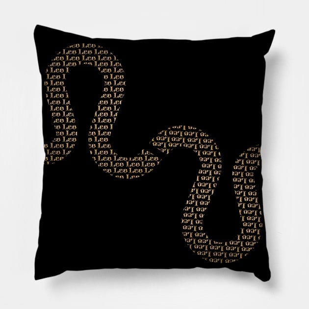 New leo zodiac design Pillow by INDONESIA68