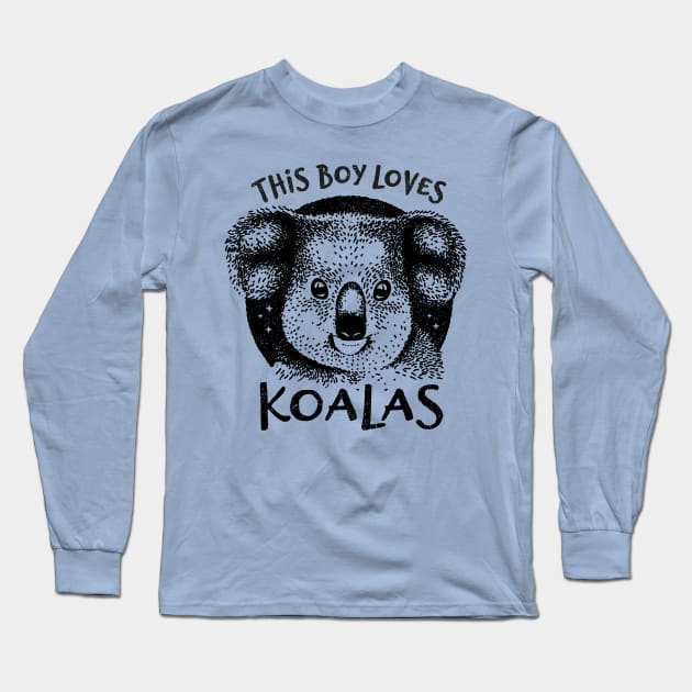 This Boy Loves Koalas - Cute Koala Gifts - Long Sleeve T-Shirt