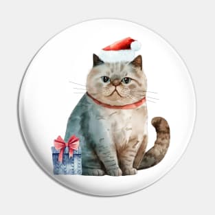 cat christmas Pin