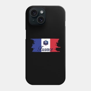 France Flag with Logo Phone Case