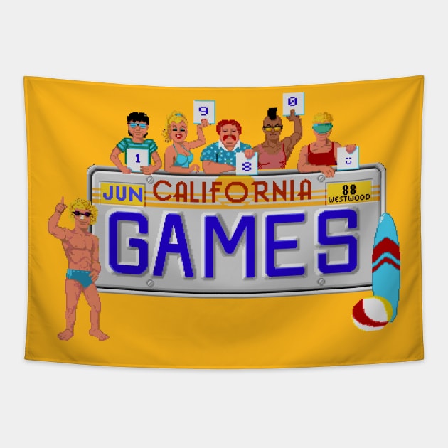 California Games Tapestry by iloveamiga