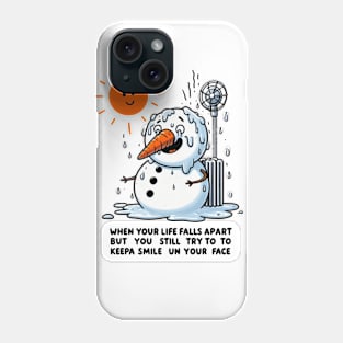 Melting Snowman Phone Case