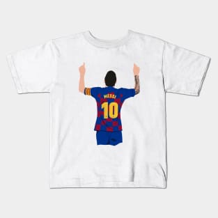 Messi stumble guys Kids T-Shirt by DofinaSur