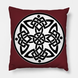 Celtic Knot Abstract Interlocking Puzzle Art Design Pillow