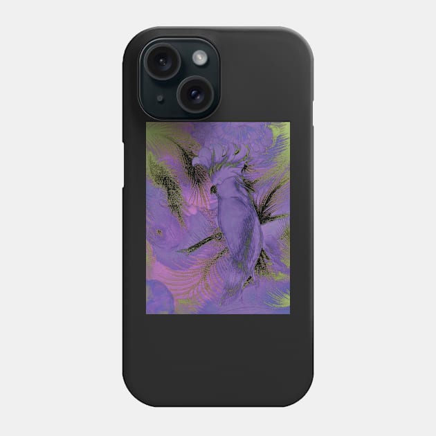 LILAC VIOLET PARROT COCKATOO EXOTIC TROPICAL POSTER PRINT Phone Case by jacquline8689