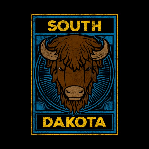 South Dakota Bison Buffalo by SouthDakotaGifts