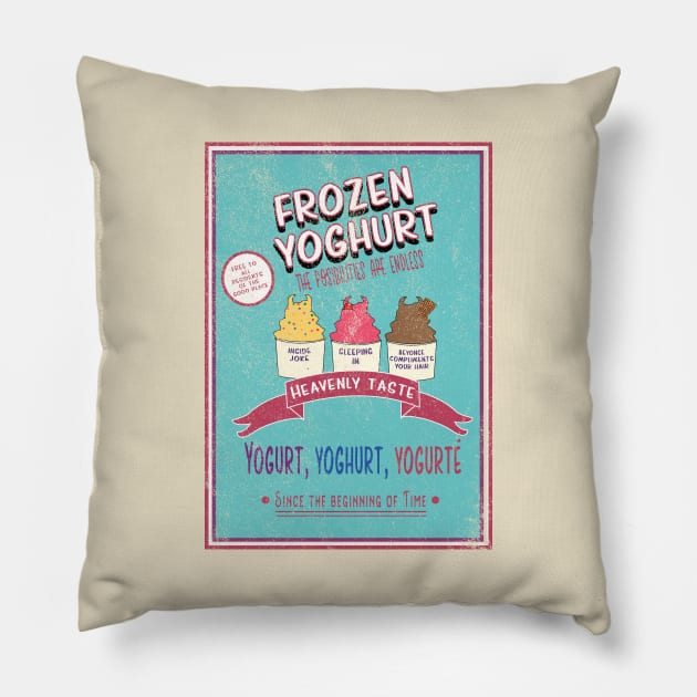 The Good Place, Frozen Yogurt Poster Style Pillow by BasicBeach