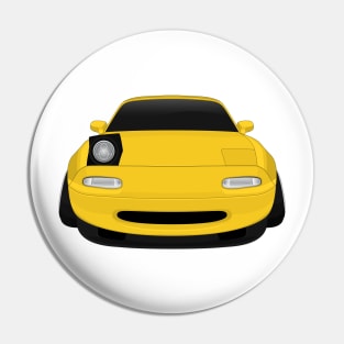 Miata yellow Pin