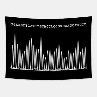 Sequencing Chromatogram, white Tapestry