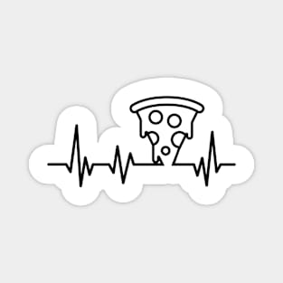 Pizza Lover Pizza Heatbeat Pizza Lifeline Magnet