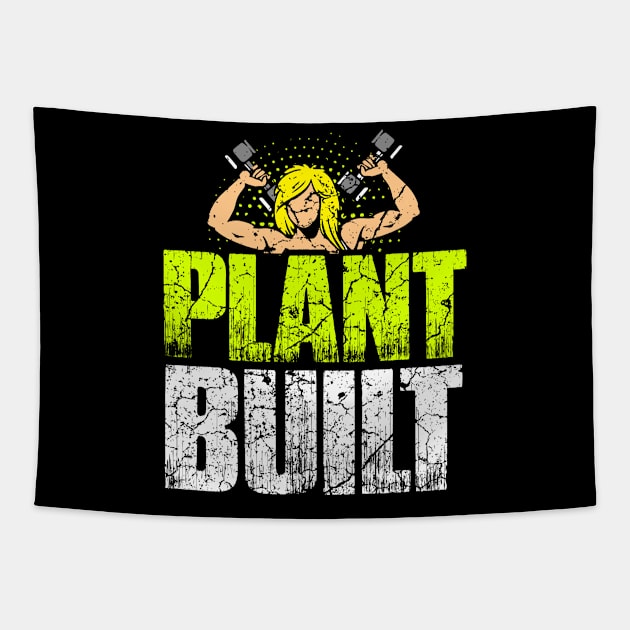 Vegan Bodybuilder Gift Gym Workout Fitness Weightlift Tapestry by AlleyField