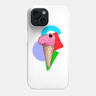 Creamasaurus Ice: a dinosaur that is also an ice cream Phone Case