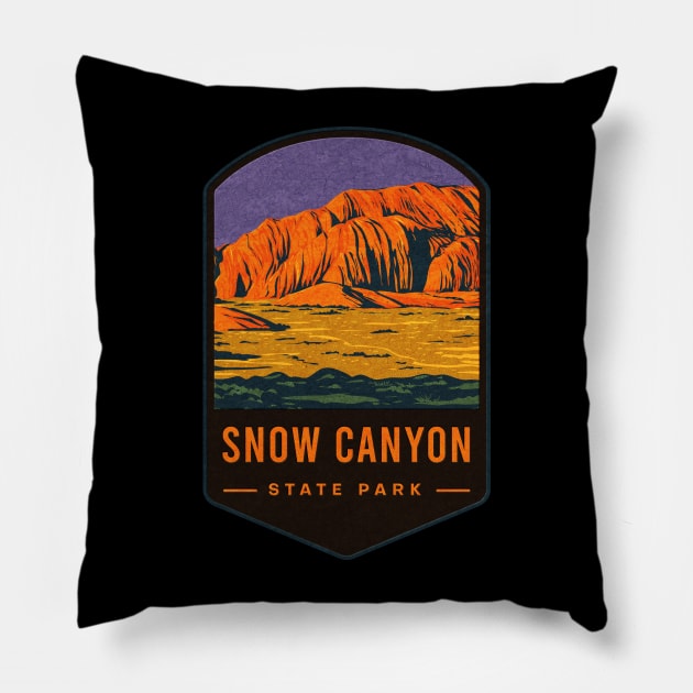 Snow Canyon State Park Pillow by JordanHolmes