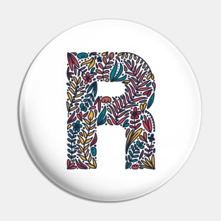 Tropical Letter R Pin