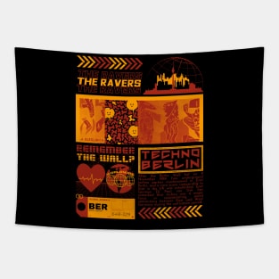 Berlin Techno - Techno Music - Techno Merch Tapestry