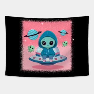 Cute Little Alien Tapestry