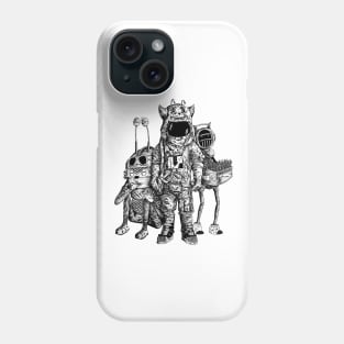 Astronout and the alien Phone Case