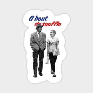 A Bout de Souffle Illustration Magnet