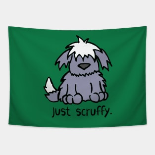 Just Scruffy Dog Cartoon Old English Sheepdog Tapestry