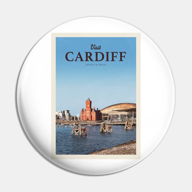 Visit Cardiff Pin by Mercury Club