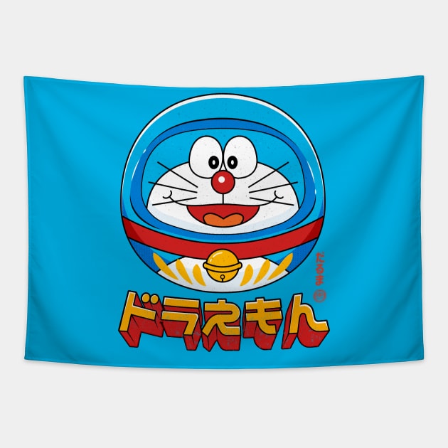 Doraemon Daruma Tapestry by redwane