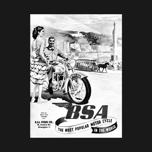 Vintage BSA advert by Random Railways